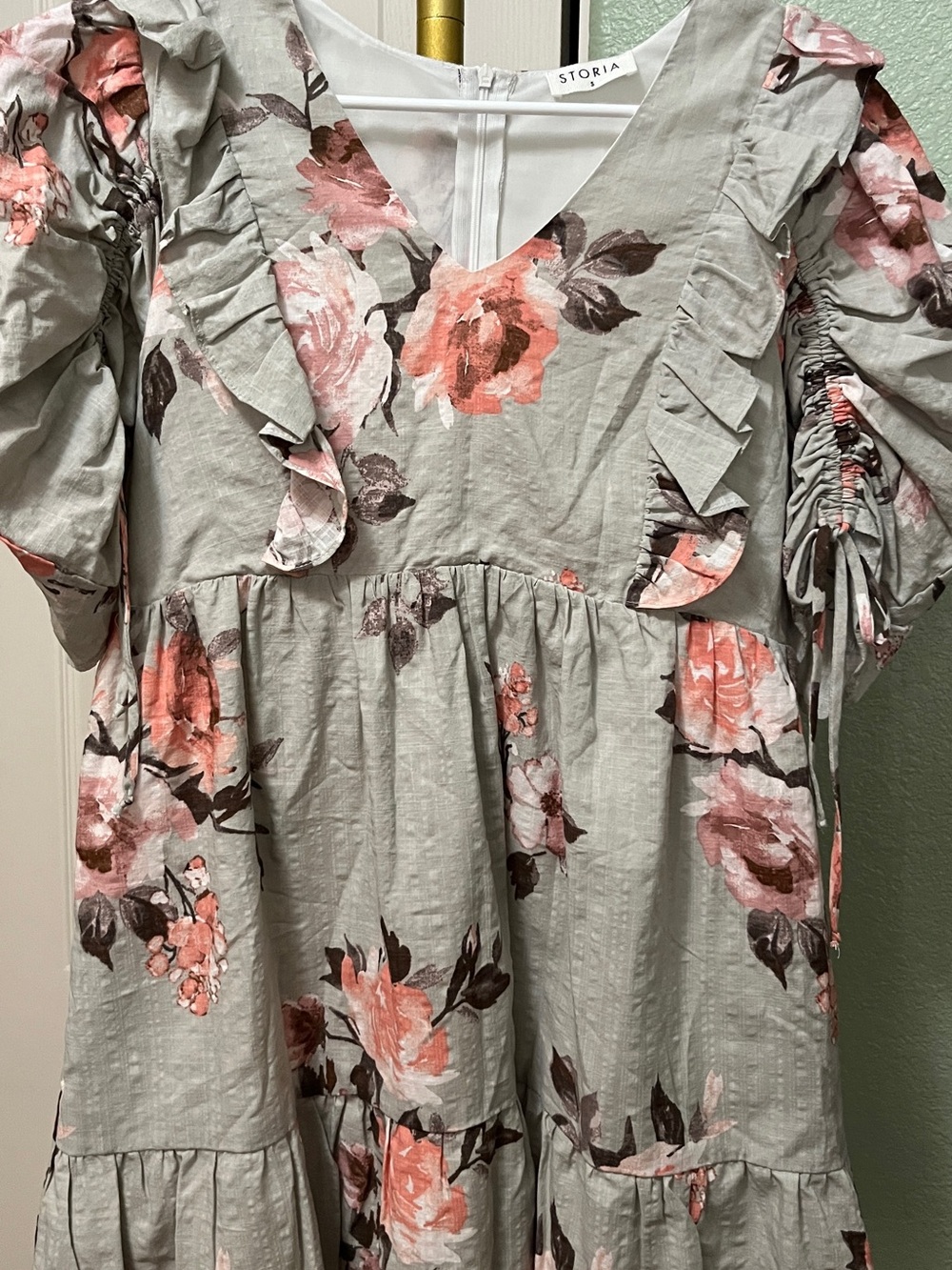 Storia Floral Cottagecore Midi Dress Size Small NEW